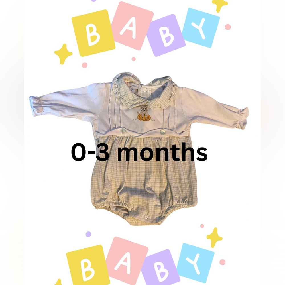 Baby Loren Pumpkin Romper 0-3months